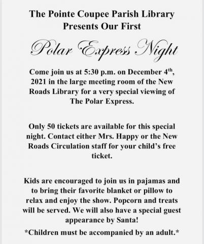 Polar Express Night at NR Library