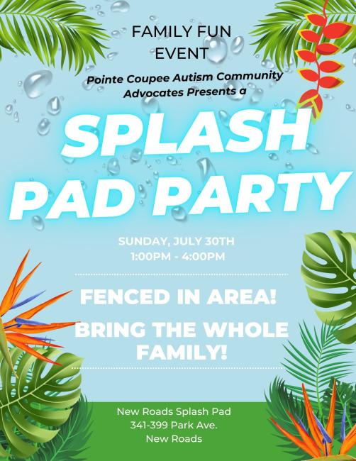PCA Splash Pad Party